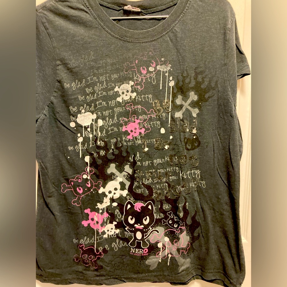 Hello Kitty Nero t shirt